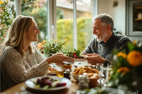 Couple senior souriant partageant un repas équilibré à table, favorisant un meilleur cycle du
sommeilCouple senior souriant partageant un repas équilibré à table, favorisant un meilleur cycle du
sommeilCouple senior souriant partageant un repas équilibré à table, favorisant un meilleur cycle du
sommeilCouple senior souriant partageant un repas équilibré à table, favorisant un meilleur cycle du
sommeilCouple senior souriant partageant un repas équilibré à table, favorisant un meilleur cycle du
sommeil