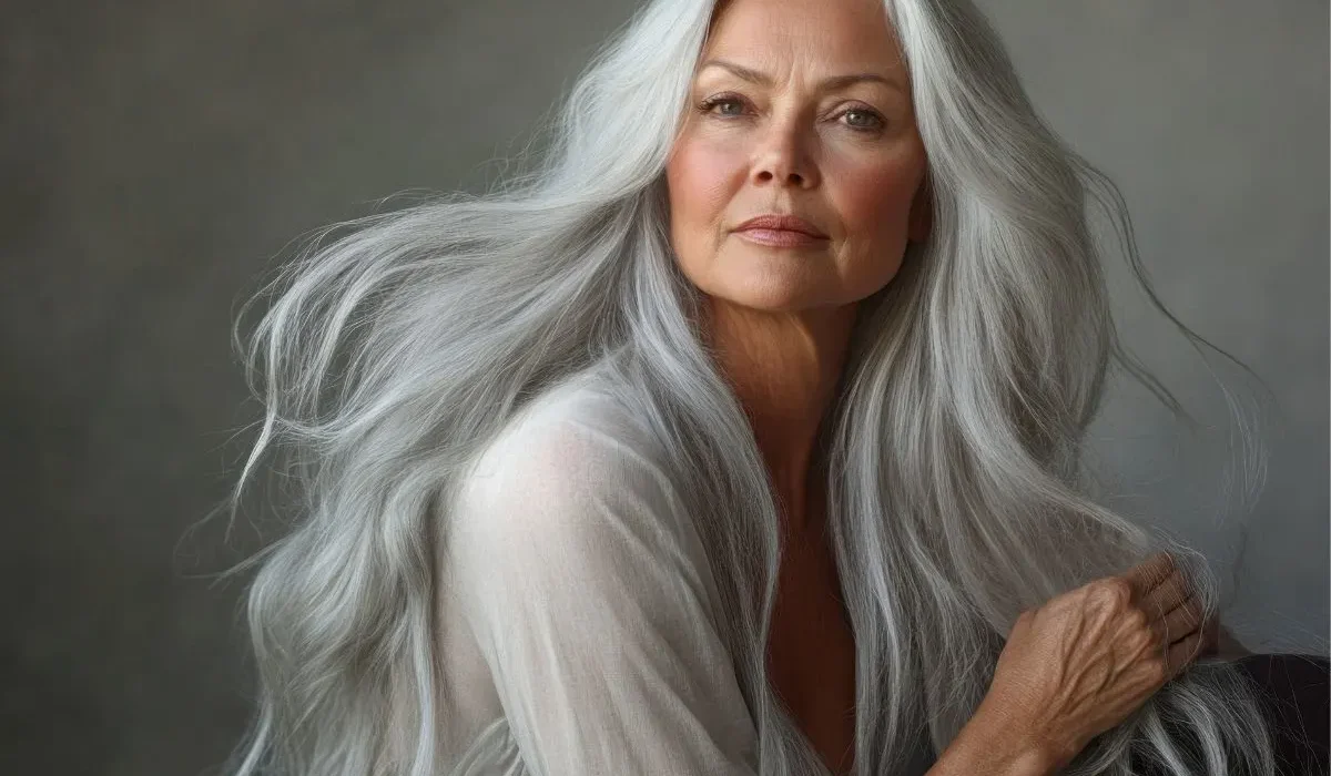 Cheveux gris après 50 ans