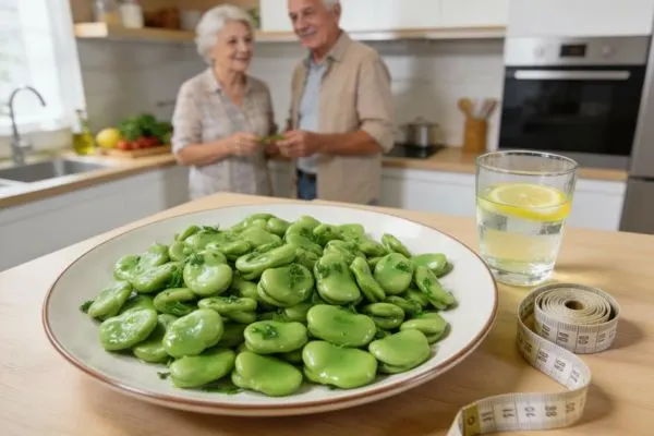 Fèves rassasiantes utilisées dans un repas léger pour aider à la perte de poids