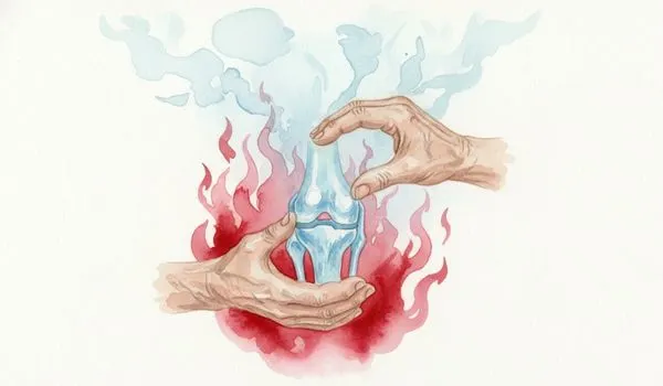 Mains senior apaisant inflammation articulaire avec jeûne intermitten