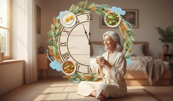 Planning jeûne intermittent 14/10 pour seniors : exemple journée type