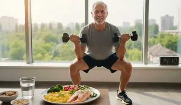 Senior préserve ses muscles avec protéines + jeûne intermittent 14/10