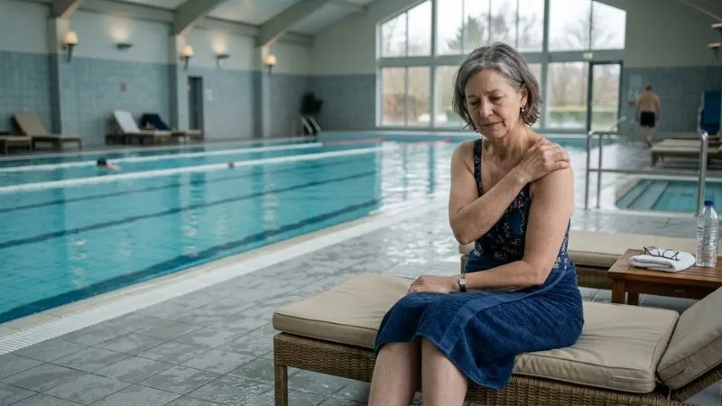 syndrome épaule nageur senior douleur bord piscine prévention